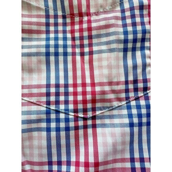 Club Room Men Malia Plaid Button Down Shirt Classic-Fit Nylon Pink Combo Size XL - Picture 3 of 6